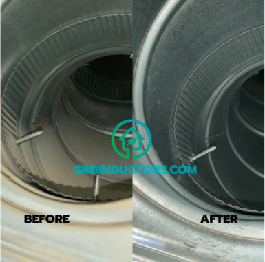 Duct cleaning in step compare