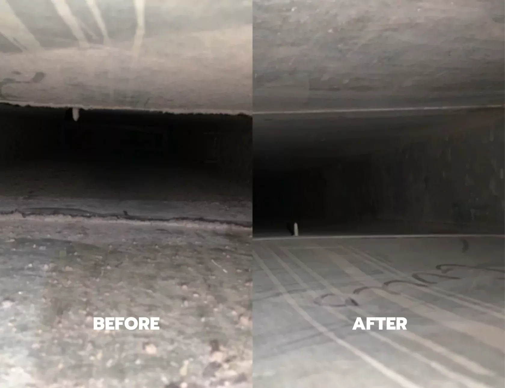 HVAC cleaning before after