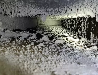 Professional clean air duct befor