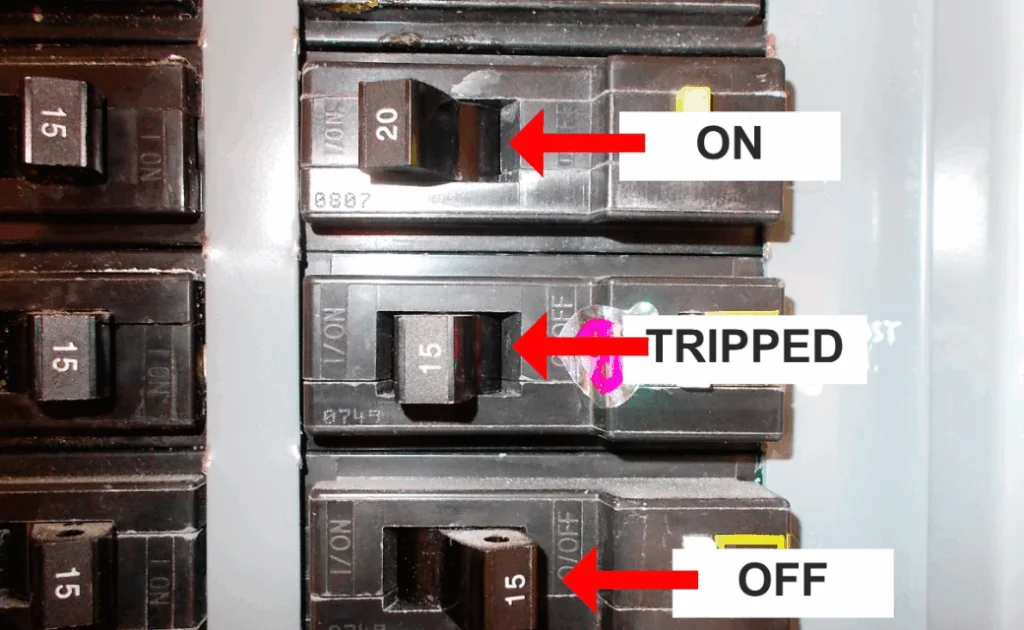 heat went out, tripped breaker