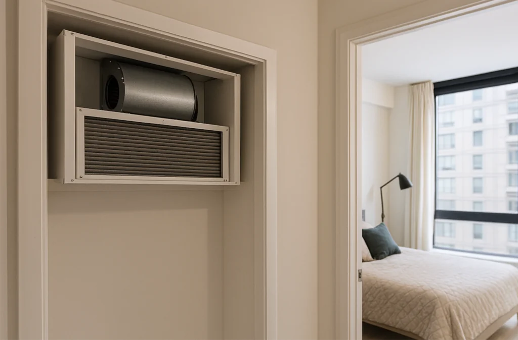 Fan coil unit maintenance in NYC apartment